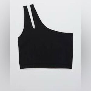Aerie Offline Seamless One Shoulder Longline Sports Bra